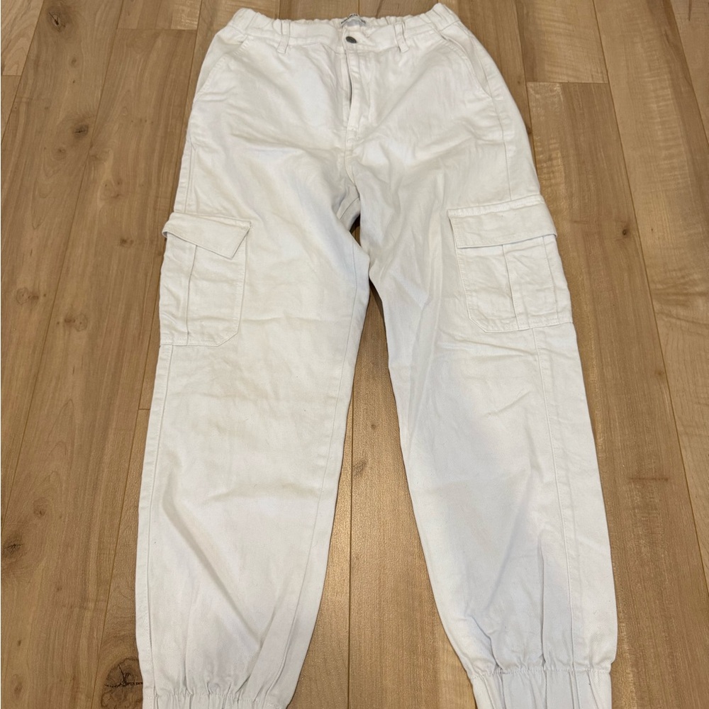 Pull&Bear Men's Light Cargo Pants